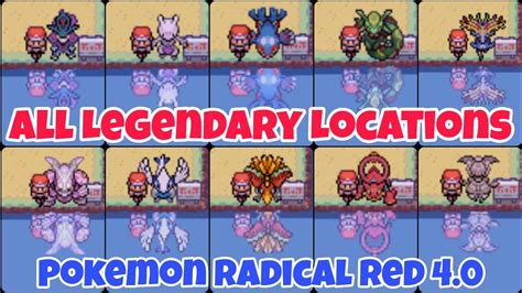 radical red pokemon locations.